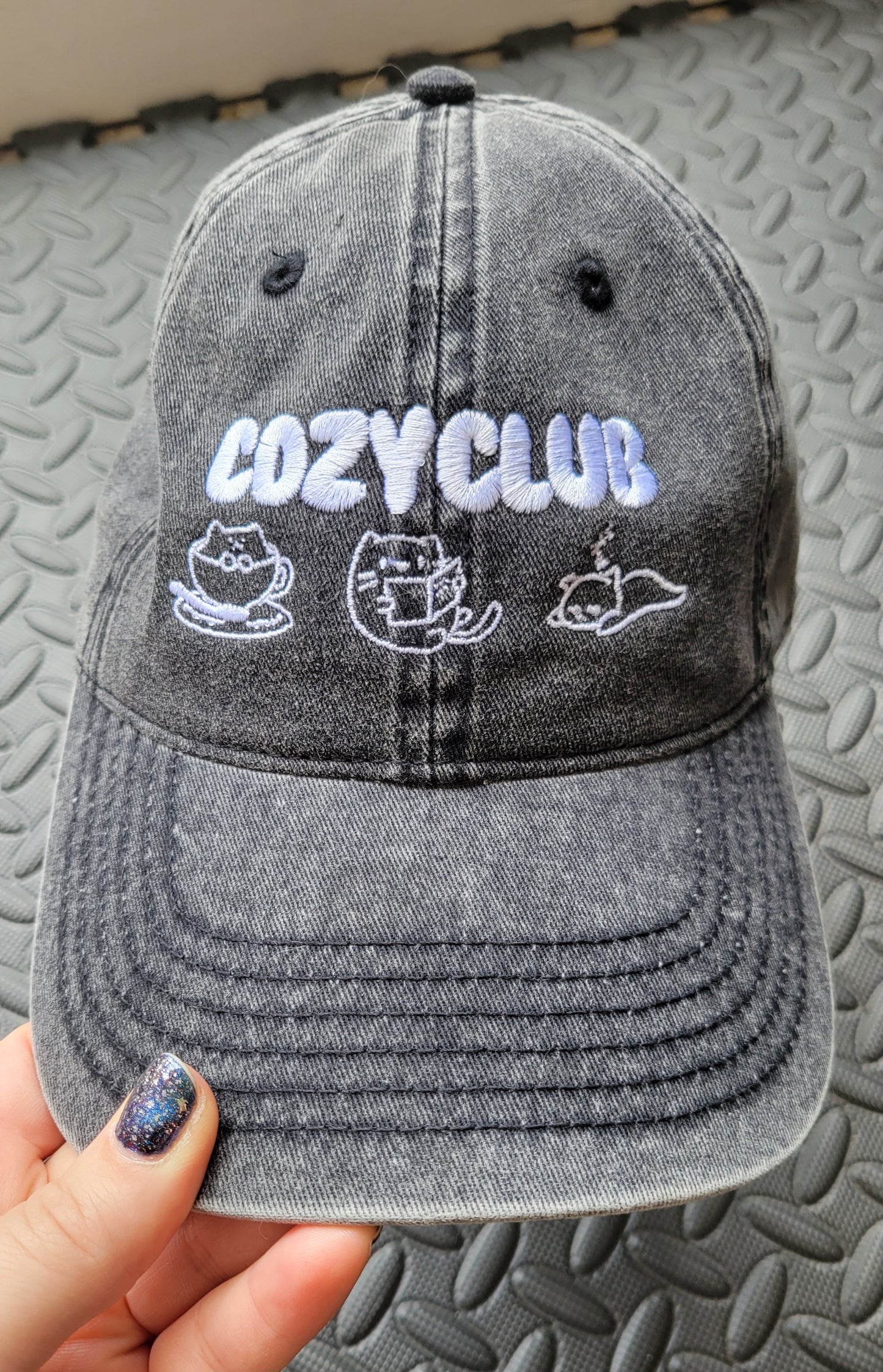 Cozy Club | Vintage Hat Embroidered