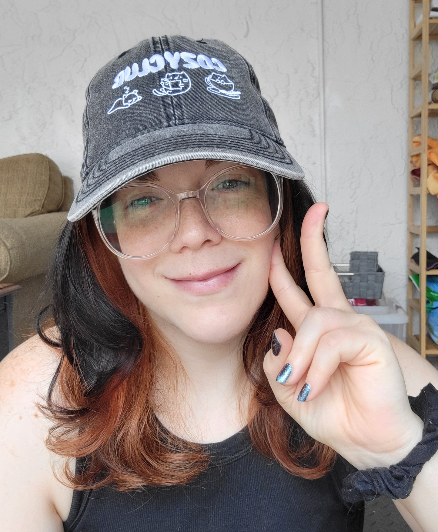 Cozy Club | Vintage Hat Embroidered