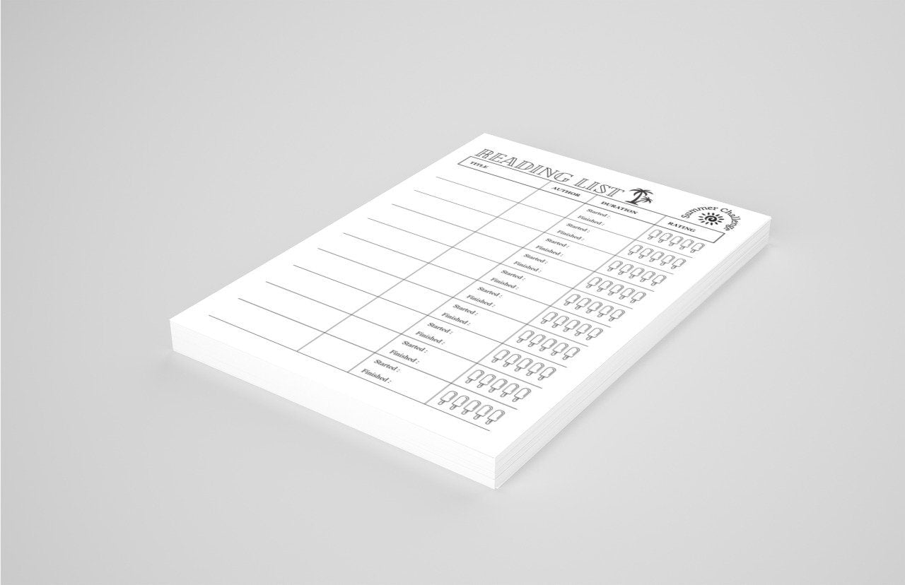 20 Book Reading Challenge