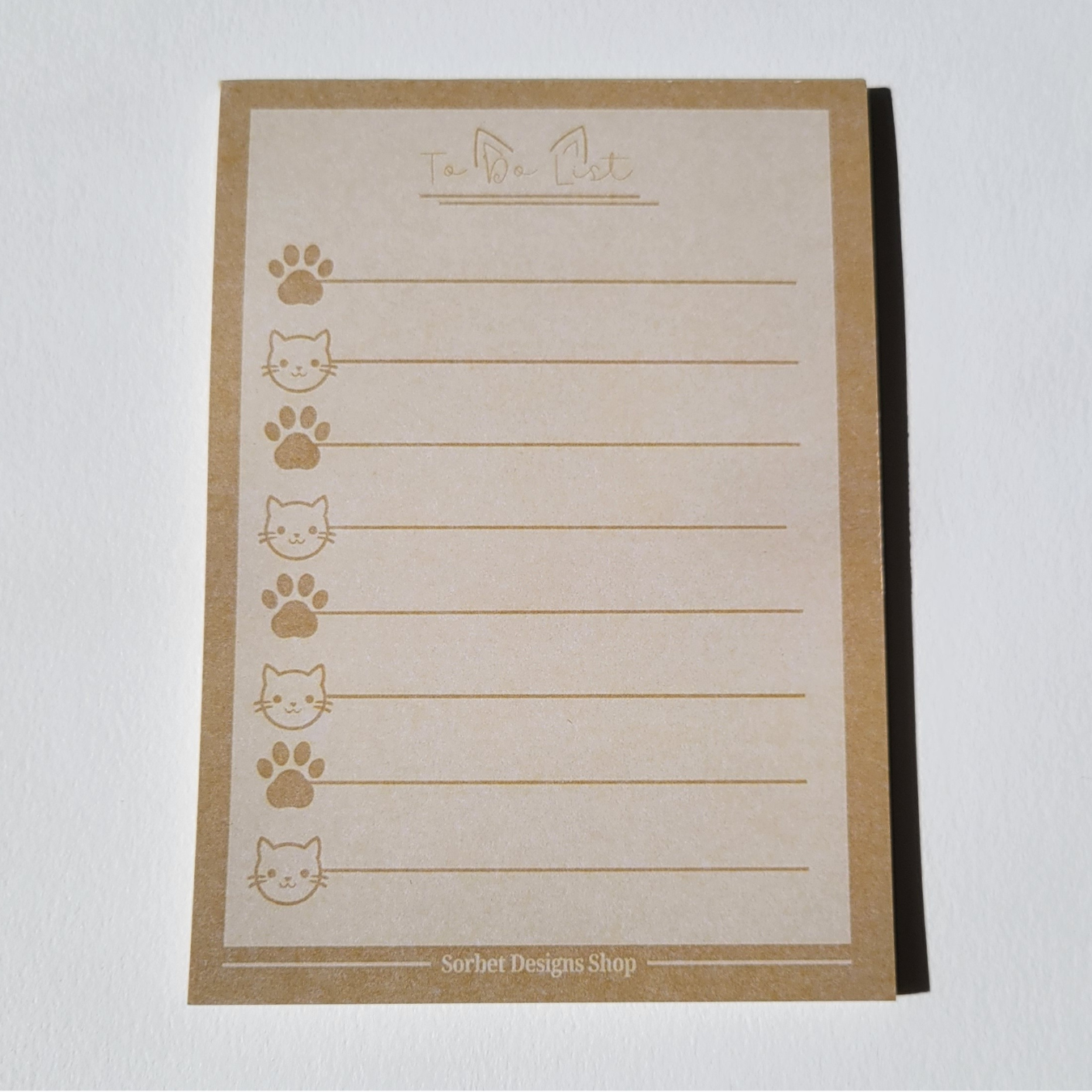 Coffee & Cream To-do List Set