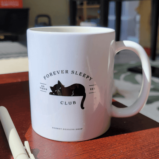 Forever Sleepy Club Ceramic Mug - 11oz