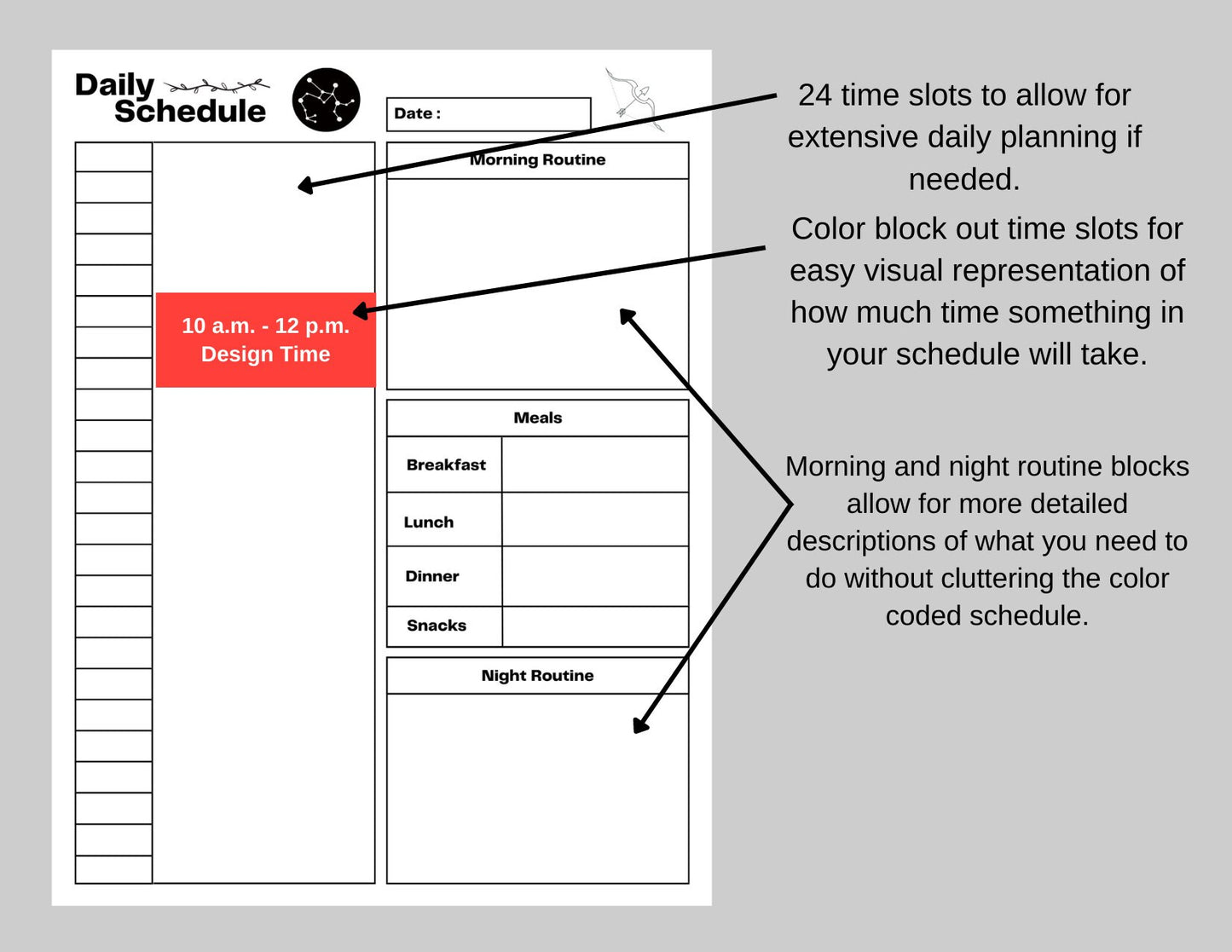 Zodiac Astrology Sagittarius Daily Planner and Monthly Budget Tracker